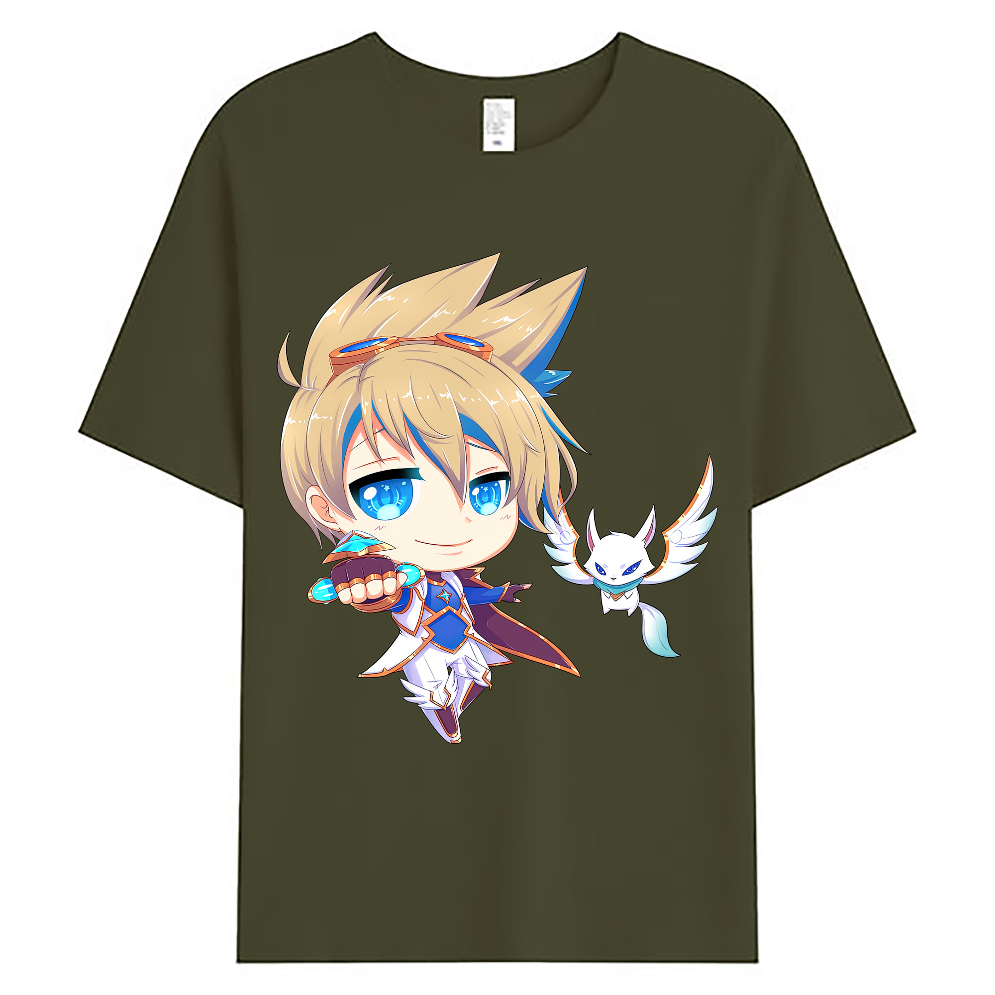 （画像用） リーグ・オブ・レジェンド League of Legends LOL 綿100％ メンズ半袖Tシャツ｜肌触りやわらか＆通気性